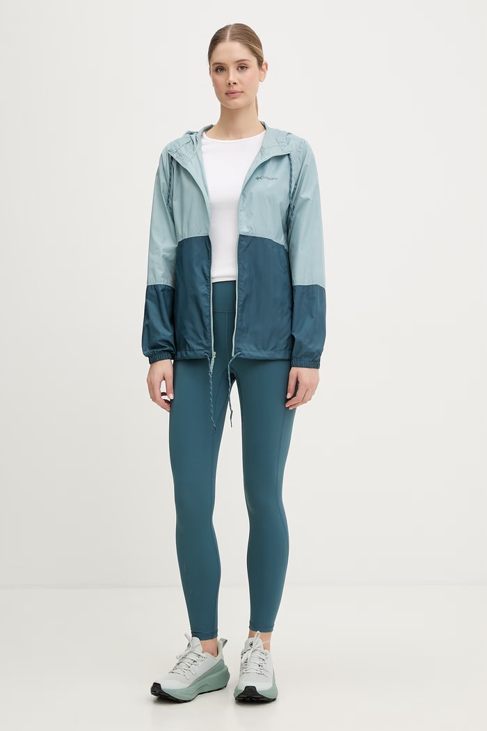 Columbia športová bunda dámska Flash Forward II Windbreaker 2116531 tyrkysová SS26