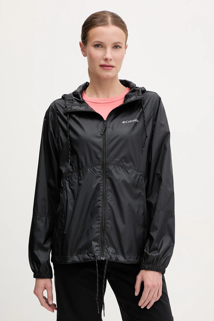Columbia športová bunda dámska Flash Forward II Windbreaker nezateplené čierna 2116531