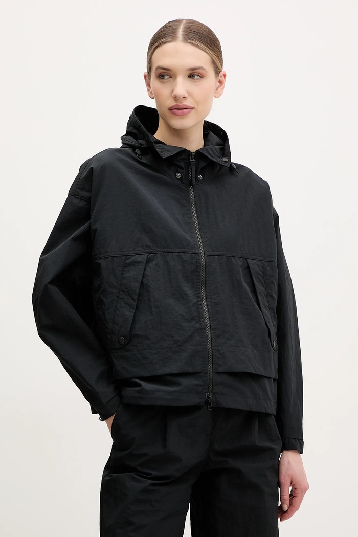Columbia prechodná dámska bunda Paracutie II Windbreaker nezateplené čierna 2116561