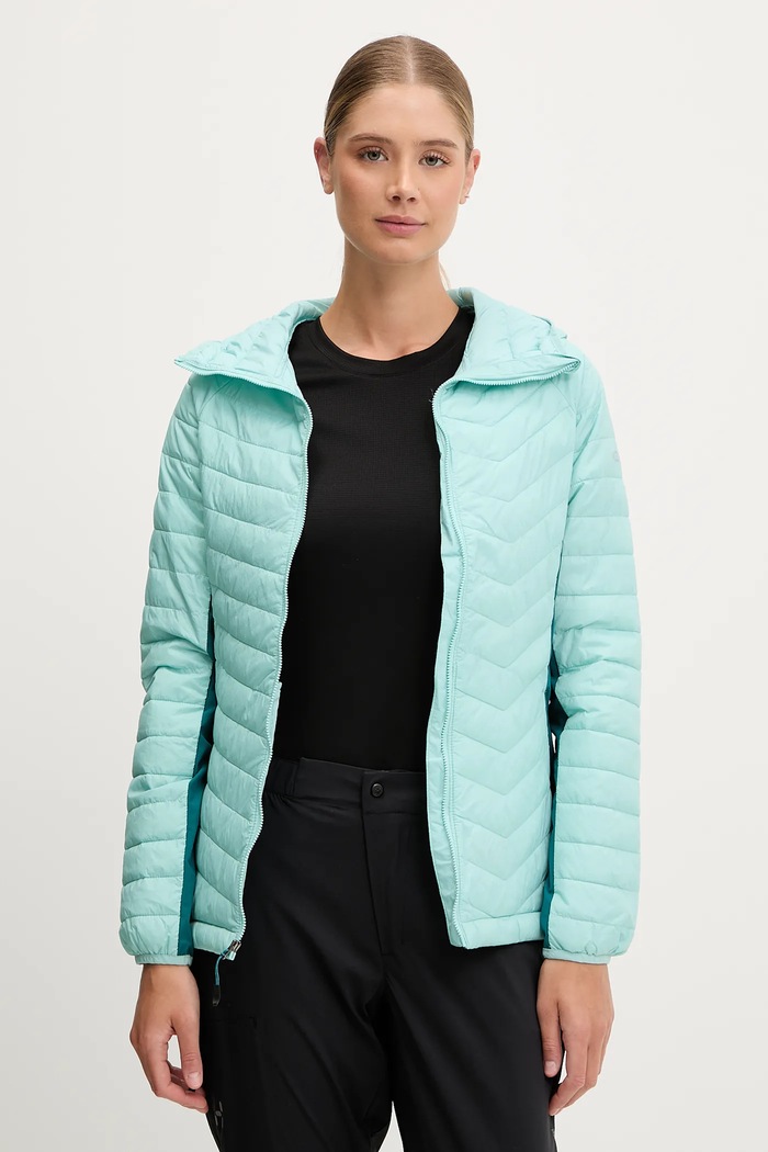 Sportska jakna Columbia Powder Pass II tirkizna 2126122