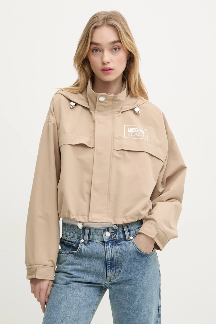 Moschino Jeans rövid kabát nem szigetelt bézs 0605.3220
