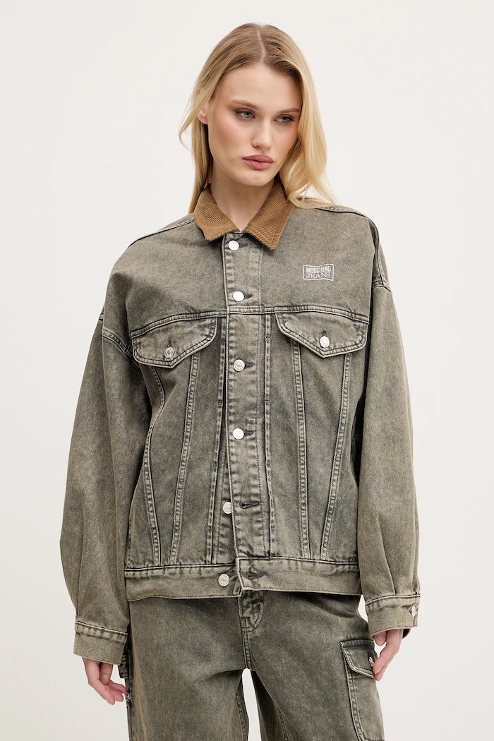 Bunda Moschino Jeans sivá 0508.3218