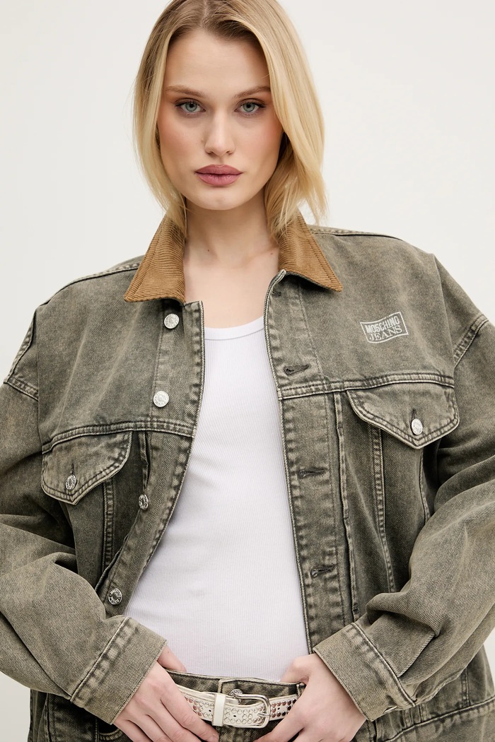 Bunda Moschino Jeans 0508.3218 sivá