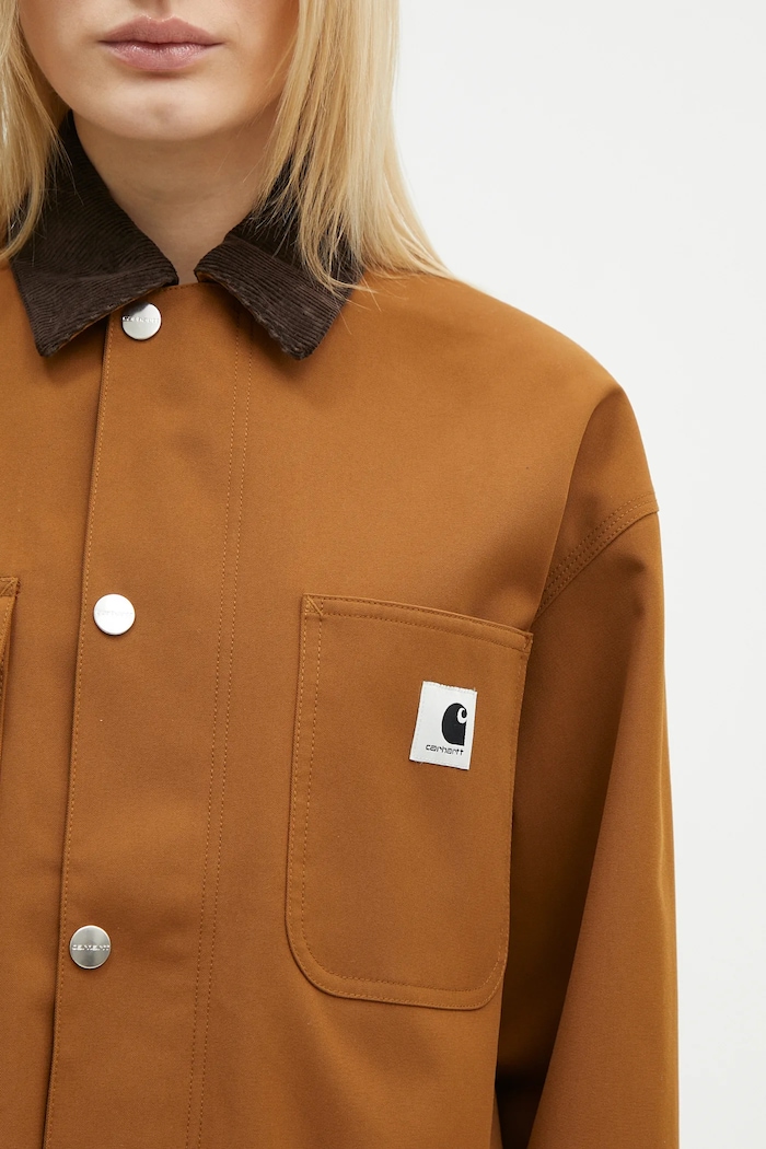 Košeľové sako Carhartt WIP Clapton Jacket hnedá I034425.00SXX