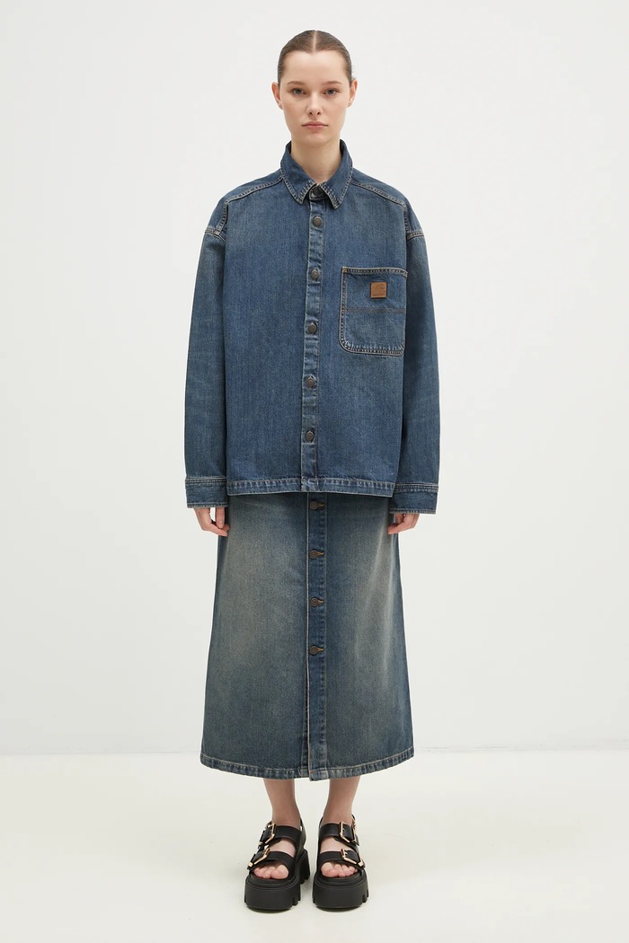 Carhartt WIP denim jacket Lovilia Shirt Jac I034461.014Q