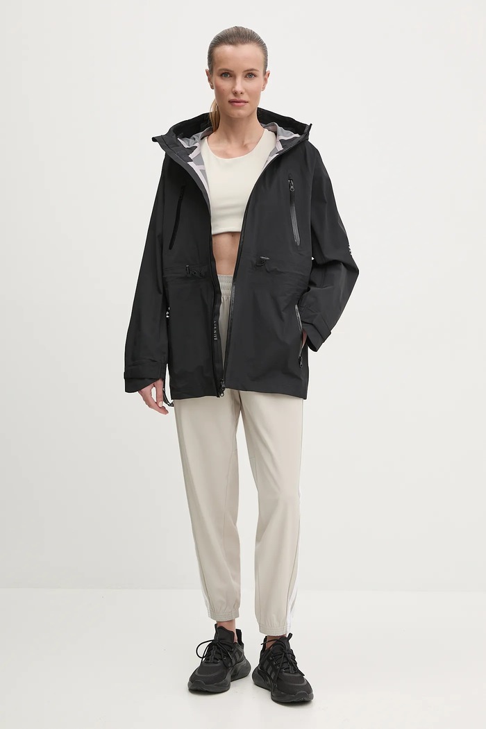 adidas by Stella McCartney giacca impermeabile TrueNature JF6032 nero SS25