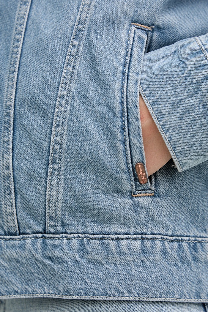 Rifľová bunda Pepe Jeans BOYFRIEND JACKET PL402390IA4