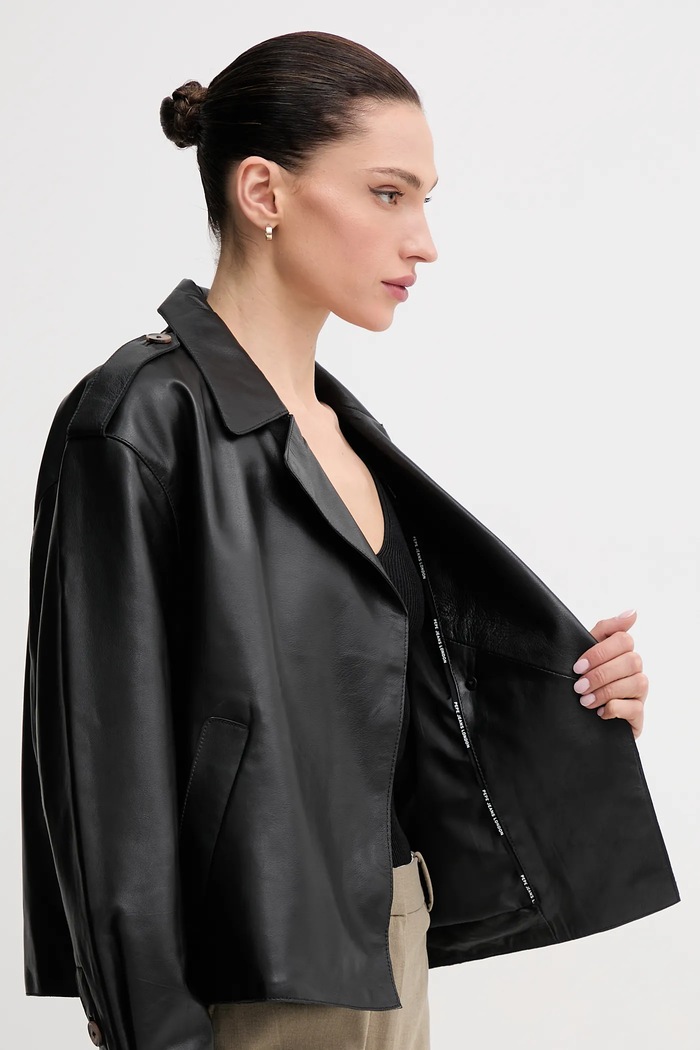 Pepe Jeans kurtka skórzana GRETA PL402527