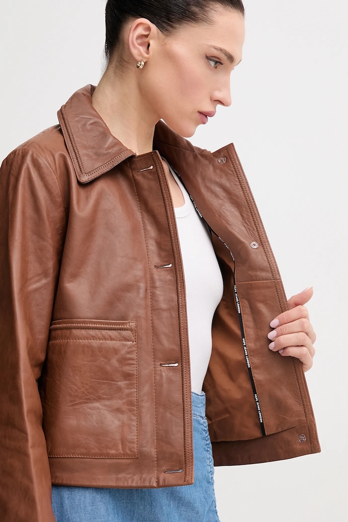 Pepe Jeans kurtka skórzana HILLARY PL402542