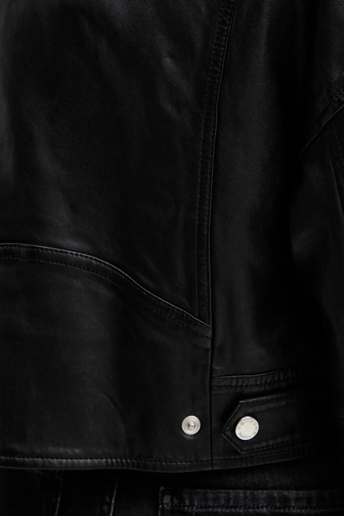 Weekend Max Mara giacca in pelle 2515441011600 nero