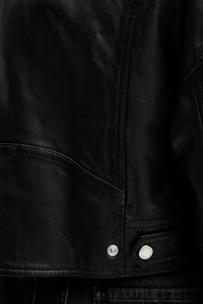 Weekend Max Mara giacca in pelle 2515441011600 nero