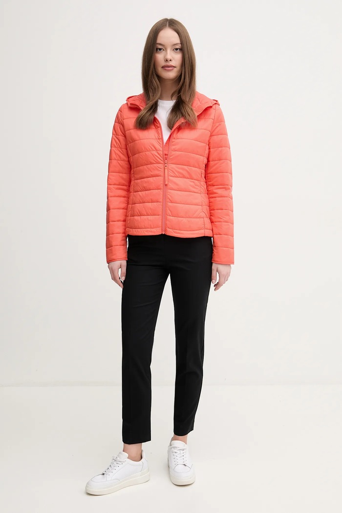 United Colors of Benetton přechodová bunda 2TWDDN07O oranžová SS26