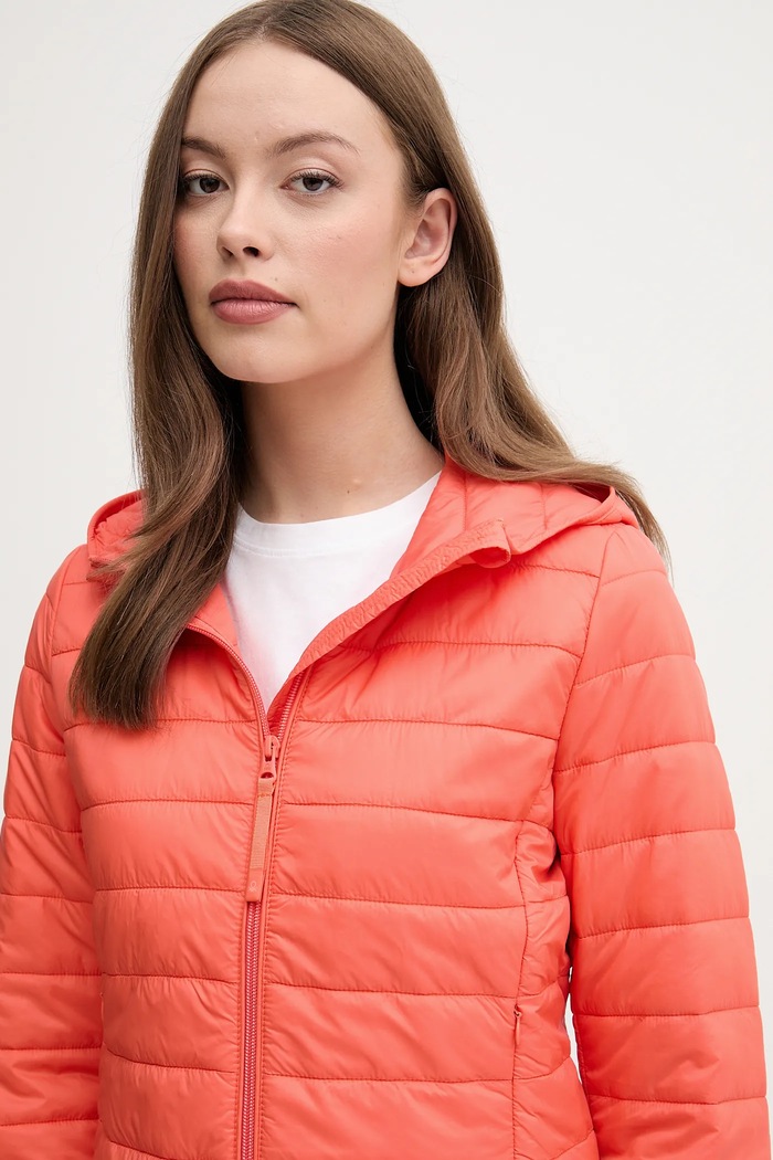 United Colors of Benetton přechodová bunda oranžová 2TWDDN07O