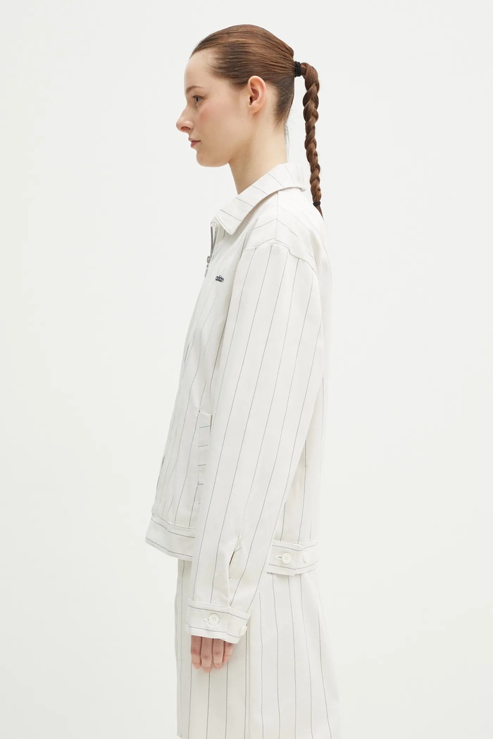 Bunda adidas Originals Pinstripe H Jacket JJ3476 béžová SS25