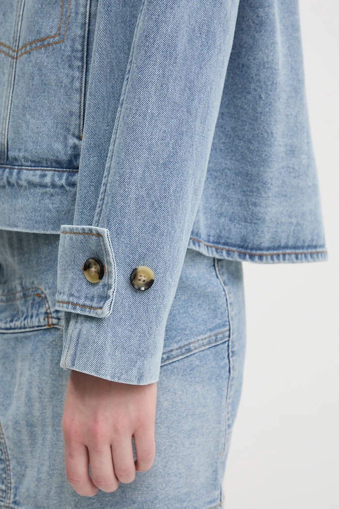 Desigual trencz jeansowy ONTARIO 25SWED57