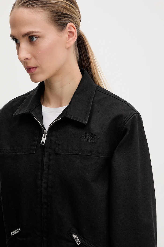 Bavlněná bunda The North Face Cedar Canvas Work černá NF0A8B99JK31