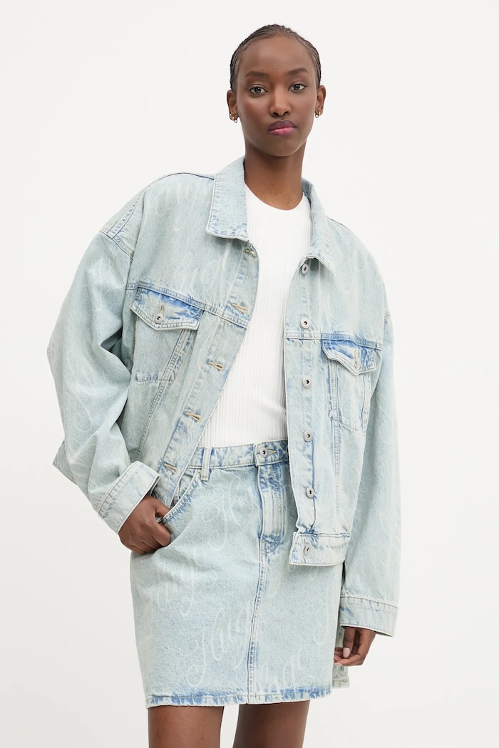 Odzież Hugo Blue kurtka jeansowa 50534757 niebieski