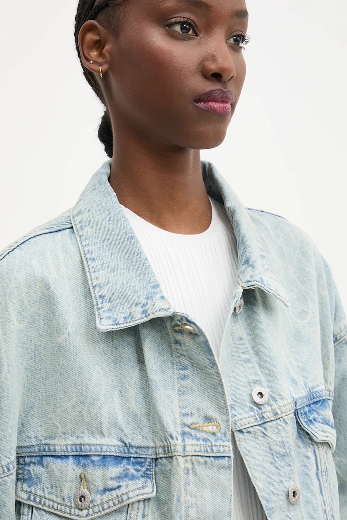 Hugo Blue kurtka jeansowa niebieski 50534757