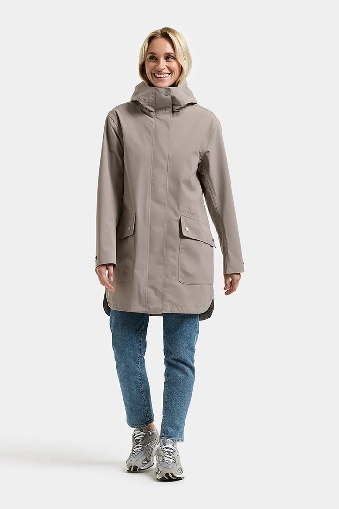 Didriksons Parka damska GWEN 505683 beżowy SS26