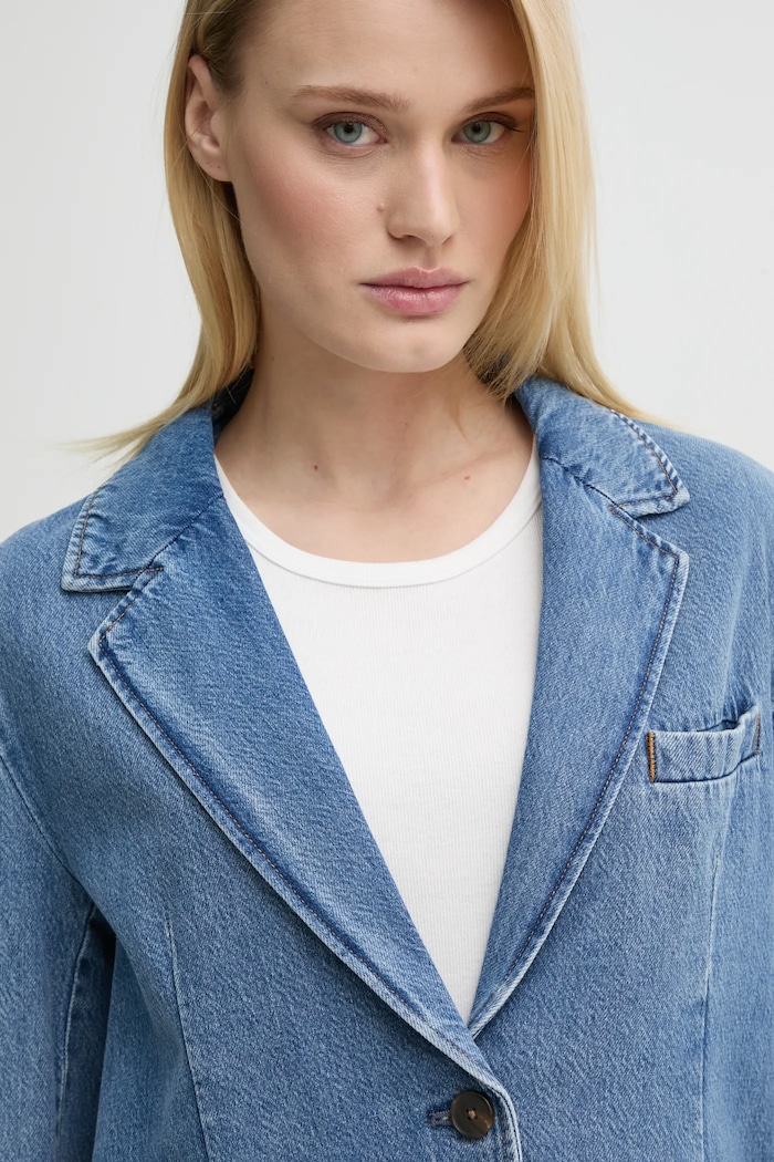 Levi's marynarka jeansowa STELLA RELAXED BLAZER niebieski 001FX