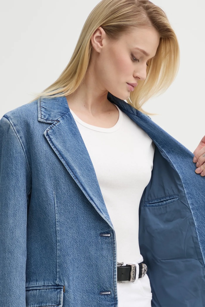 Levi's marynarka jeansowa STELLA RELAXED BLAZER 001FX