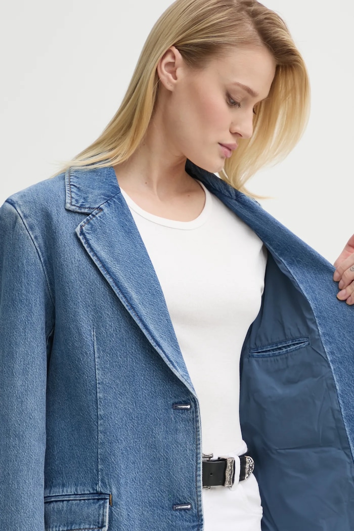 Levi's marynarka jeansowa STELLA RELAXED BLAZER 001FX