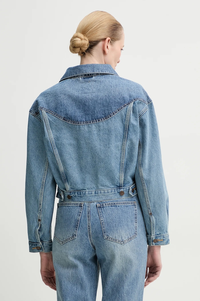 Oblečenie Bunda Levi's SHRUNKEN 90S TRCKR WSTRN 001WO modrá