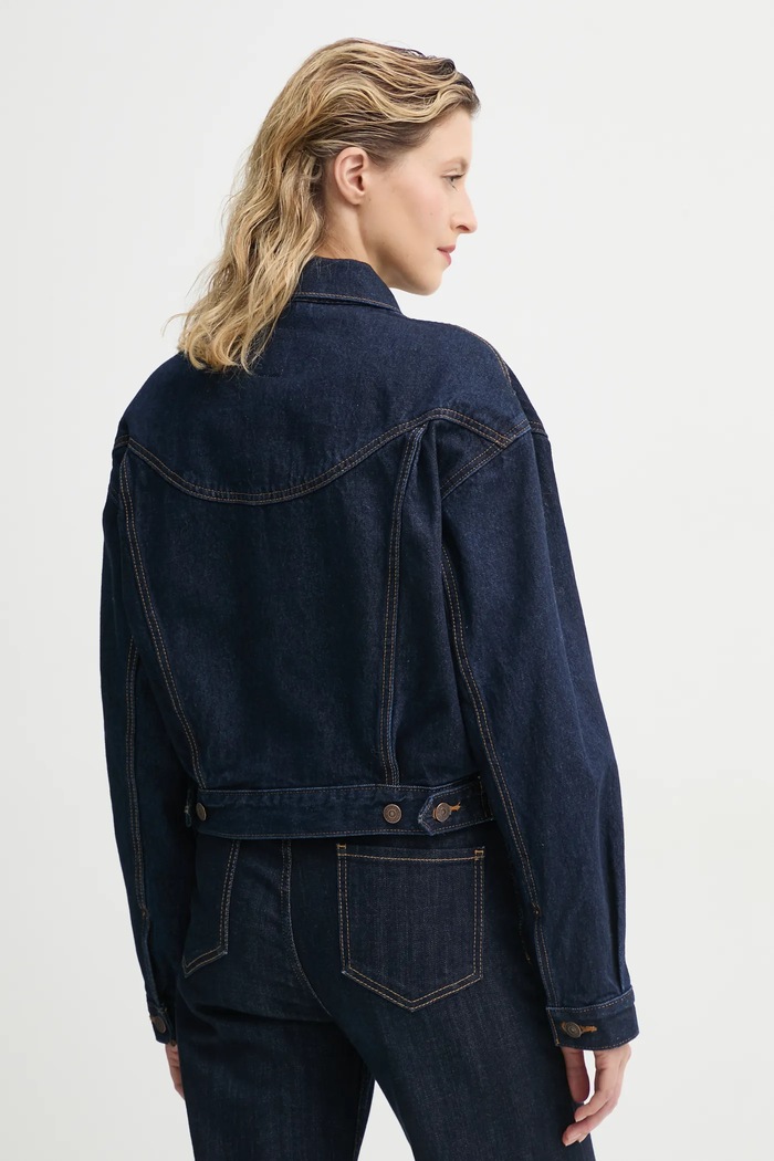 Îmbrăcăminte Levi's geaca SHRUNKEN 90S TRCKR WSTRN 001WO bleumarin