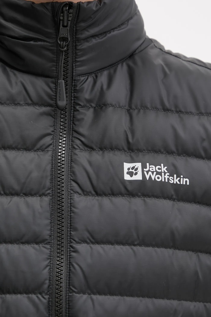 Αθλητικό πουπουλένιο γιλέκο Jack Wolfskin Pilvi Down 1207771 μαύρο