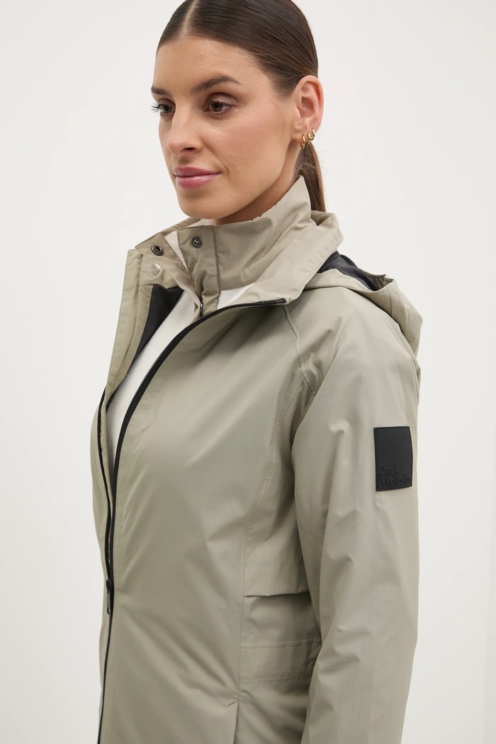 Μπουφάν Jack Wolfskin Wellsee πράσινο A63896
