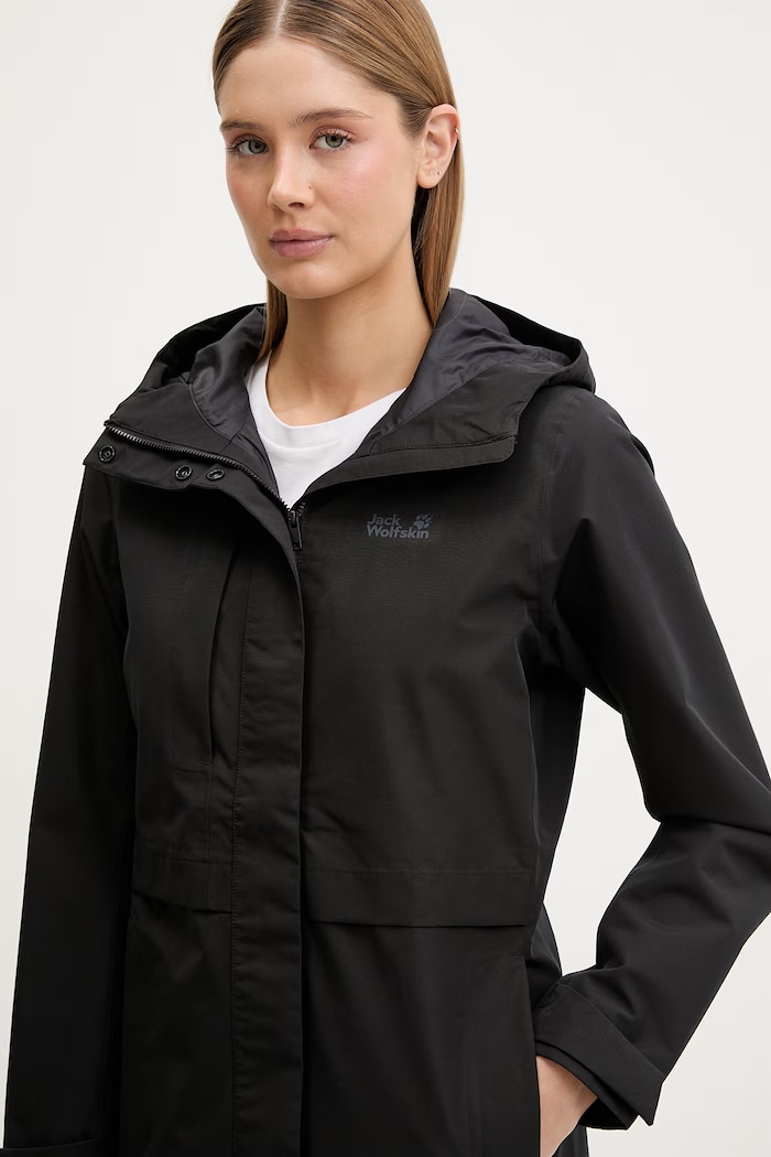 Jack Wolfskin bunda hardshell dámska Terraview 2L čierna A63830