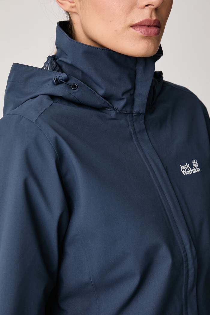 Kurtka trekkingowa damska Trailtime 2L Jack Wolfskin niebieski A63902