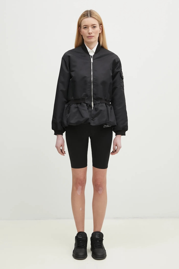 Coperni Gathered Hem Bomber COPBL24F3003