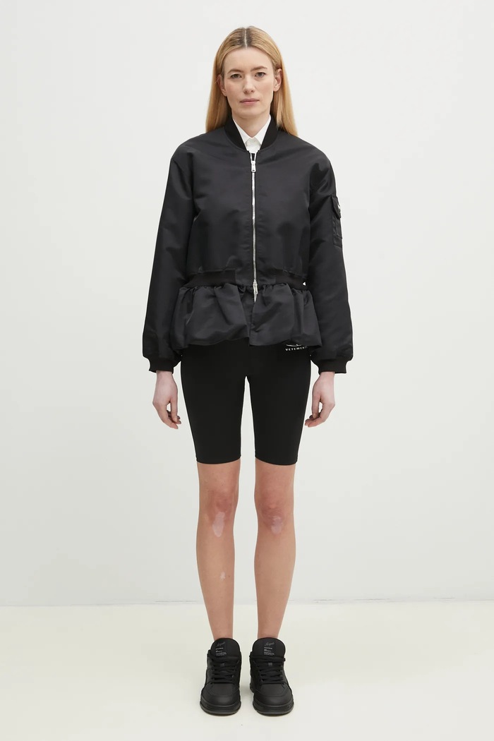 Coperni Gathered Hem Bomber COPBL24F3003