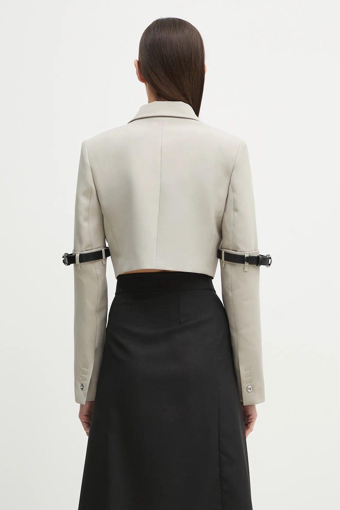 Abbigliamento Coperni giacca Hybrid Cropped Tailored COPV74F3004 beige
