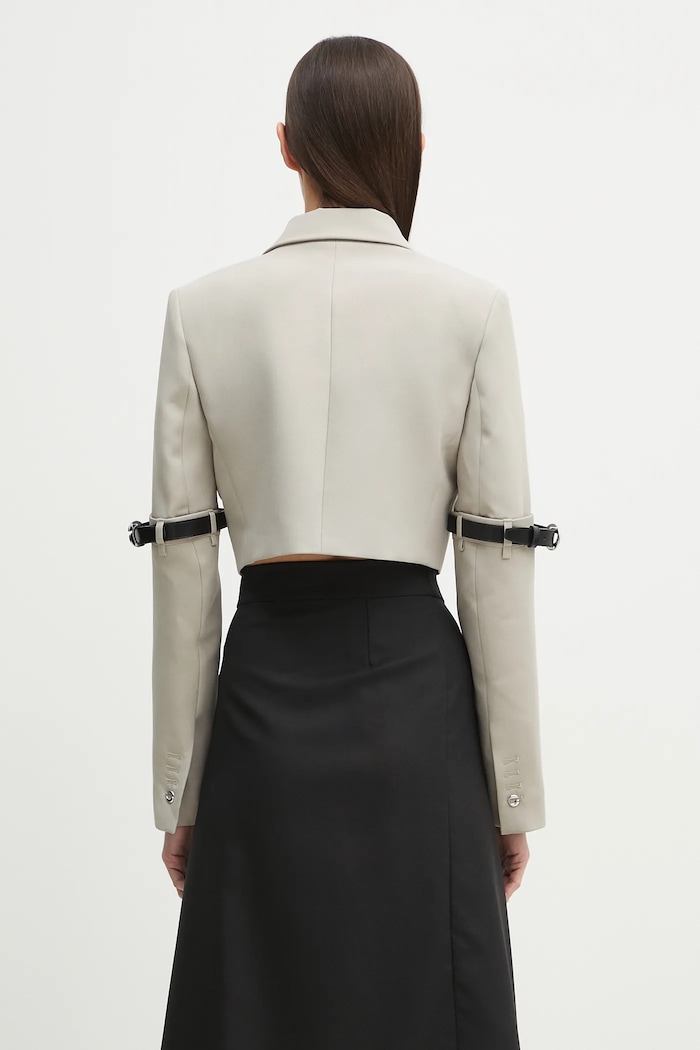 Abbigliamento Coperni giacca Hybrid Cropped Tailored COPV74F3004 beige