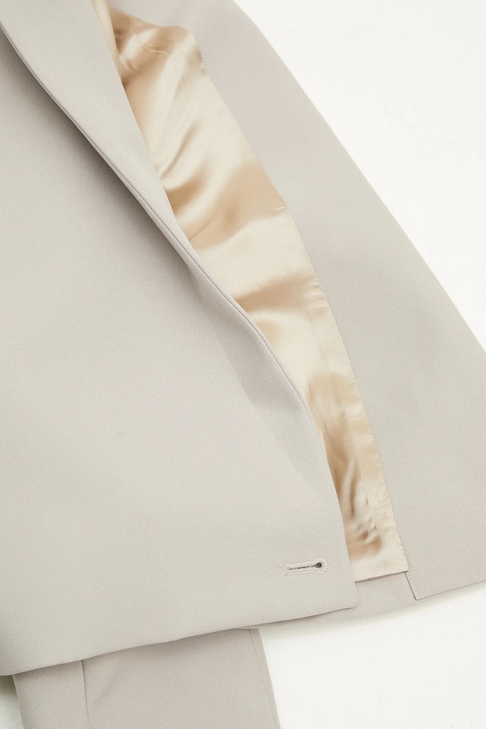Coperni giacca Hybrid Cropped Tailored COPV74F3004 beige