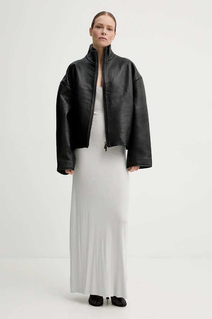 Remain geacă de piele 502882100 negru SS25