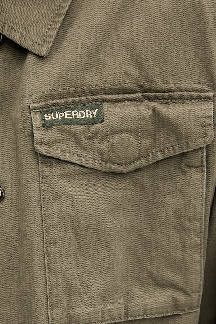 Superdry kurtka bawełniana W5011862A.8TQ zielony