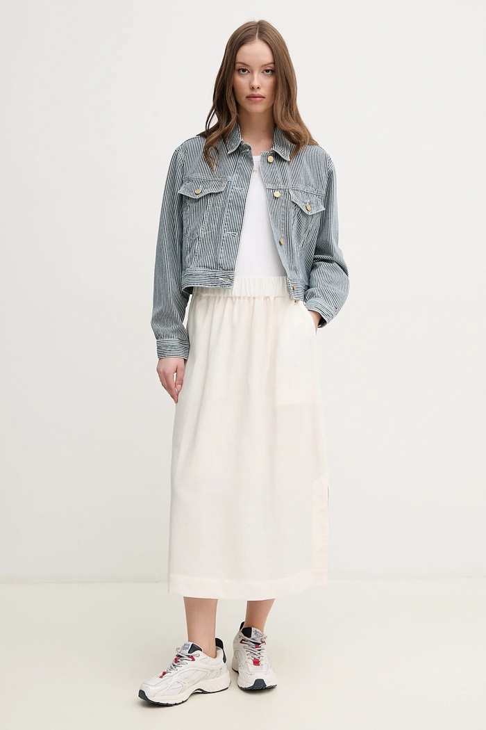 Tommy Hilfiger Geaca jeans WW0WW44375 albastru SS25