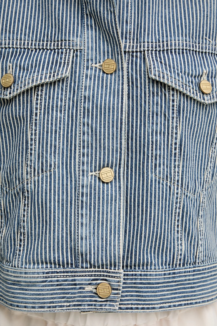 Geaca jeans Tommy Hilfiger albastru WW0WW44375