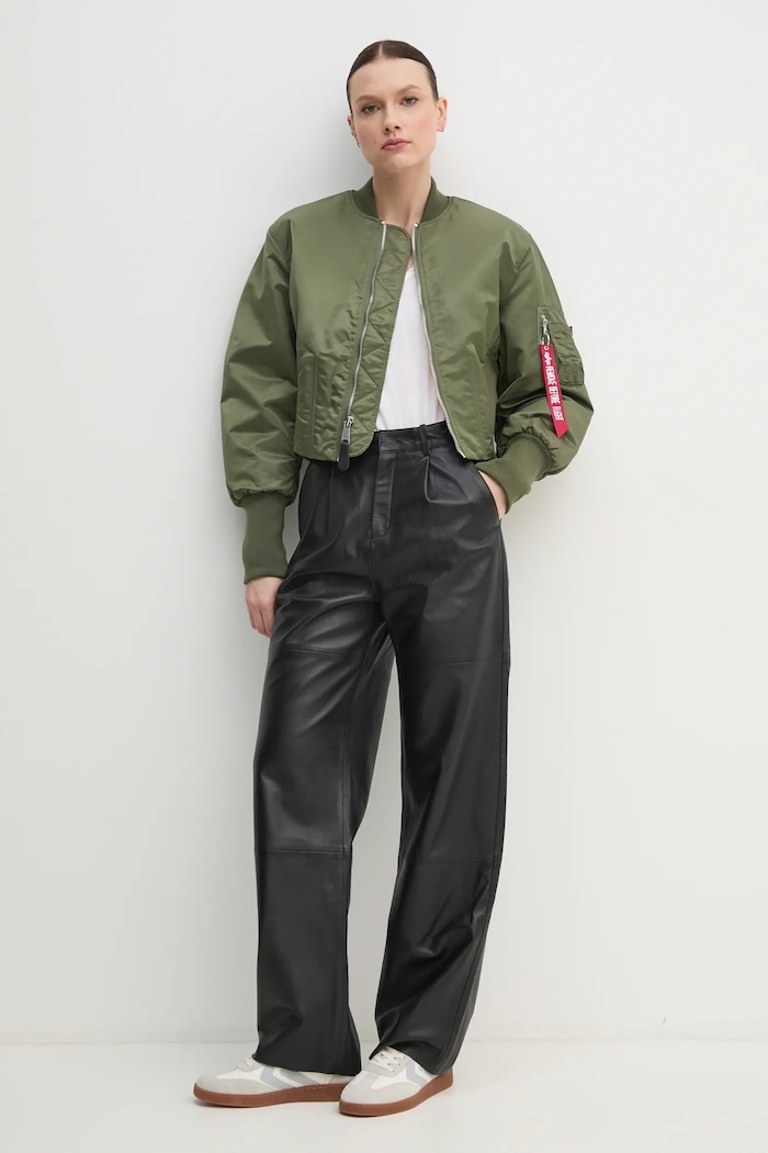 Alpha Industries bomber dzseki Waisted MA-1 Wmn 148003 zöld SS26