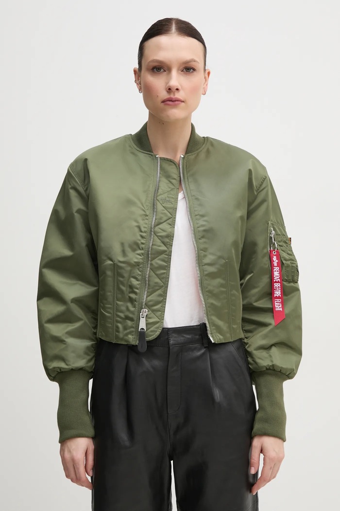 Alpha Industries bomber dzseki Waisted MA-1 Wmn zöld 148003