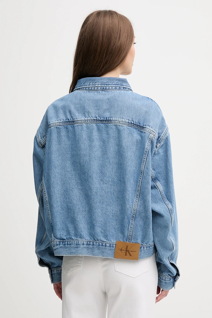 Îmbrăcăminte Calvin Klein Jeans geacă din denim J20J225182 albastru
