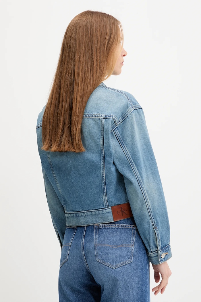 Oblečení Džínová bunda Calvin Klein Jeans LV047B075G modrá