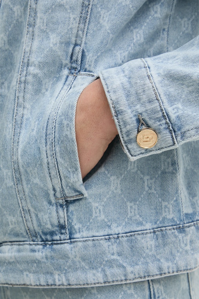 Geaca jeans Gaudi albastru 511BD36002
