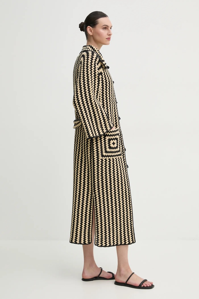 Памучно палто By Malene Birger DINA 103071 черен SS25