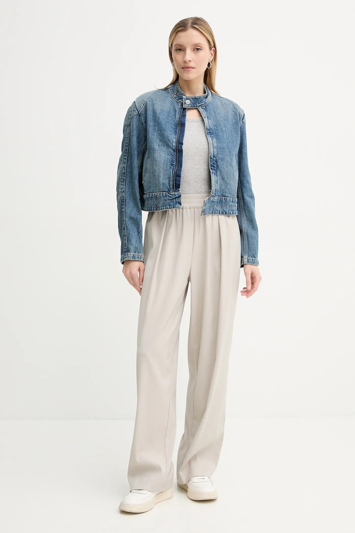 G-Star kurtka jeansowa D26208.D499 niebieski SS25