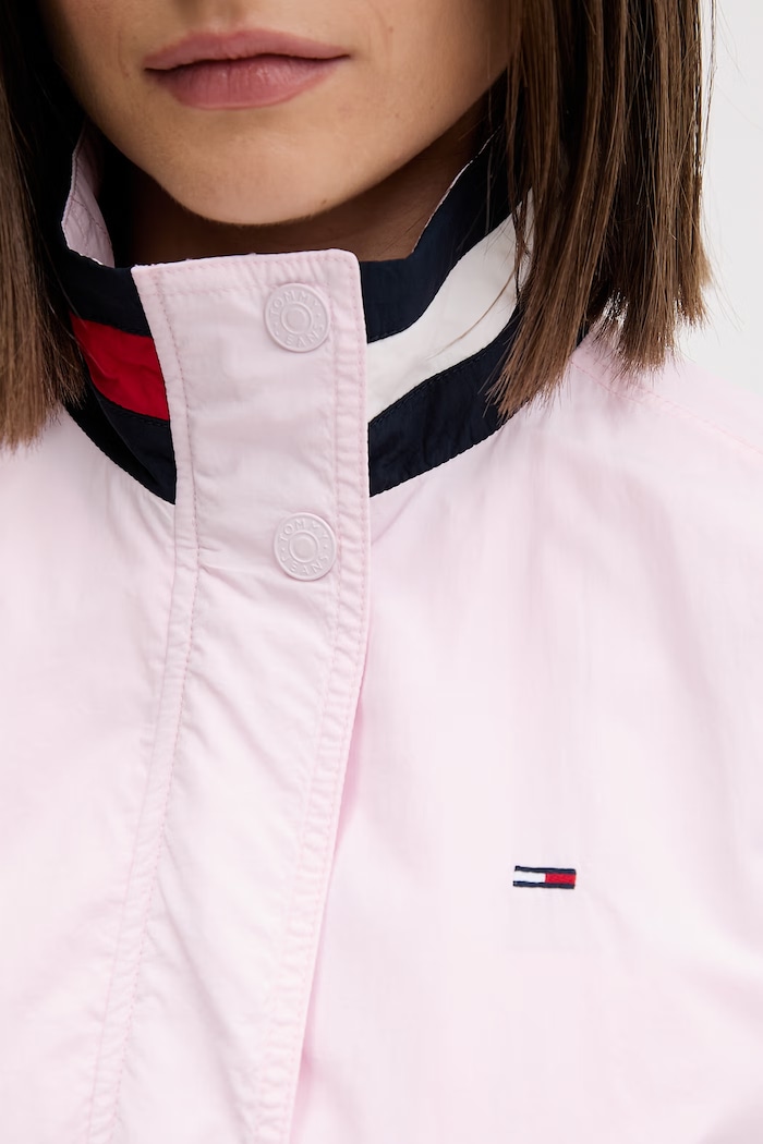 Tommy Jeans prechodná bunda dámska DW0DW20439 ružová