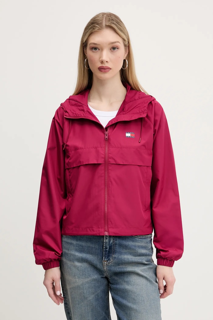 Tommy Jeans kurtka przejściowa damska pozostałe różowy DW0DW20672